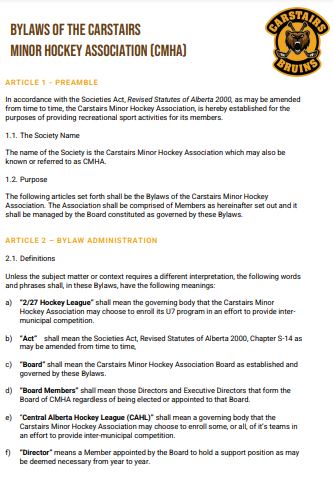 proposed bylaws